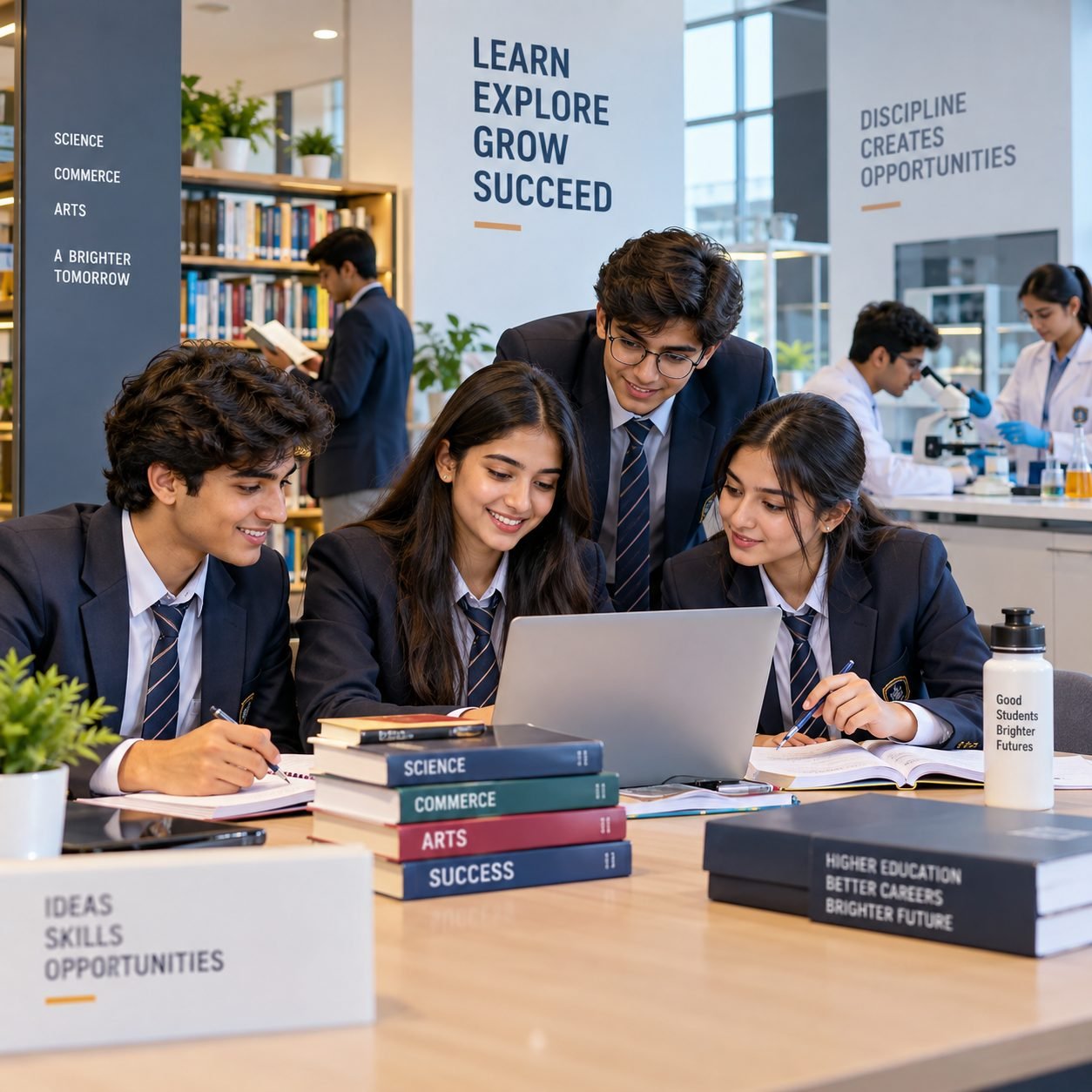 Junior College students at Ebenezer English High School