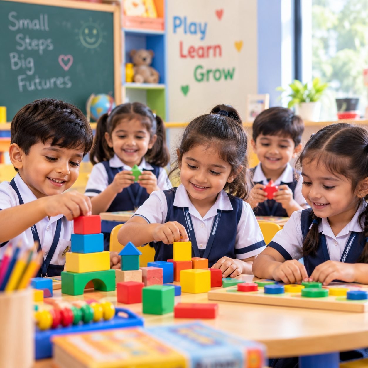 Pre-Primary students at Ebenezer English High School